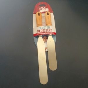 Cake boss 2 piece icing spatula set NEW